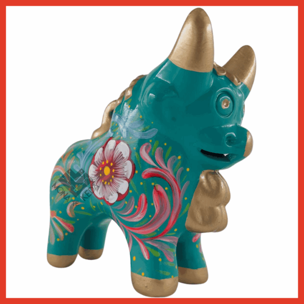 1-2.png Torito de Pucará "Turquesa Andino" (Tamaño 3)