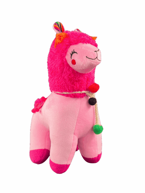 Alpaca De Peluche color rosado