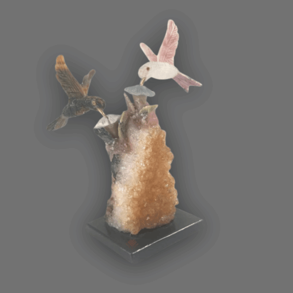 10-6.png Pareja de colibrí piedra semipreciosa