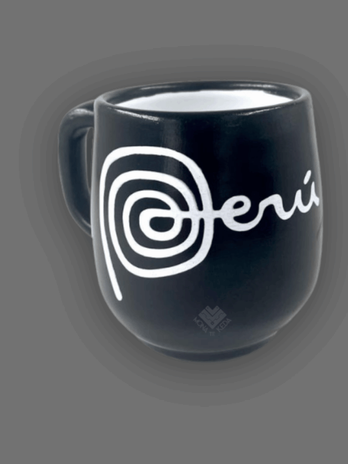 taza de Perú color negro