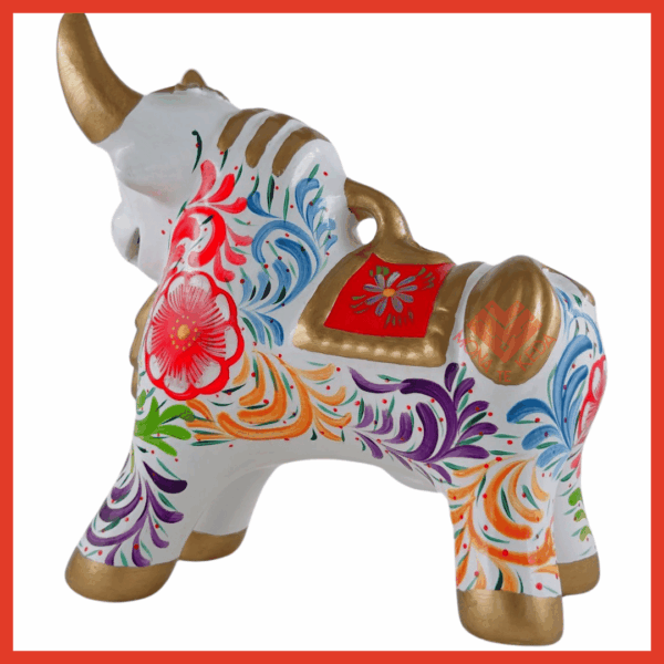 Torito de Pucará "color blanco" (Tamaño 4)