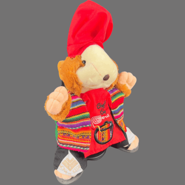 13-2-1.png Cuy Peluche Andino – Chef Andino (Edición Roja)