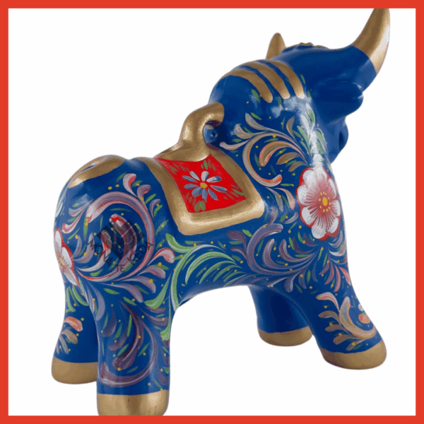 Torito de Pucará "color azul" (Tamaño 4)