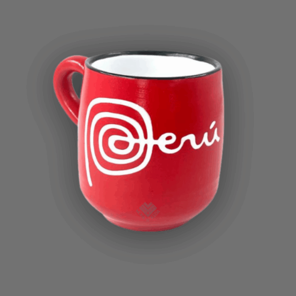 taza de Perú color rojo