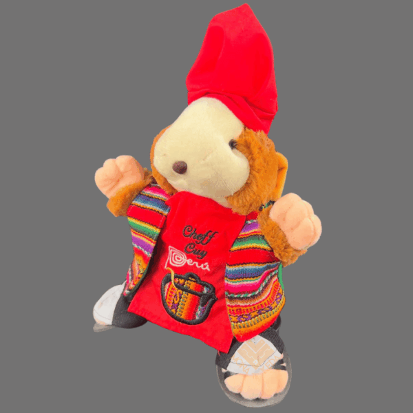 14-2-1.png Cuy Peluche Andino – Chef Andino (Edición Roja)
