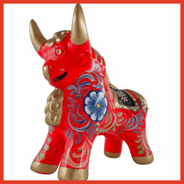 Torito de Pucará "color rojo" (Tamaño 4)