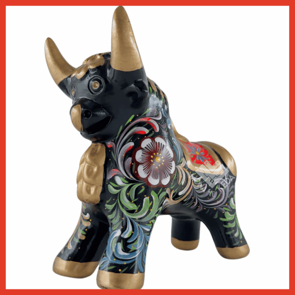 Torito de Pucará color negro (Tamaño 4)