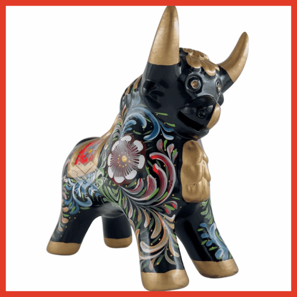 Torito de Pucará color negro (Tamaño 4)