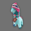 Peluche de llamita turquesa