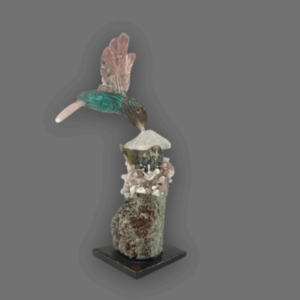 colibrí de piedra semipreciosa