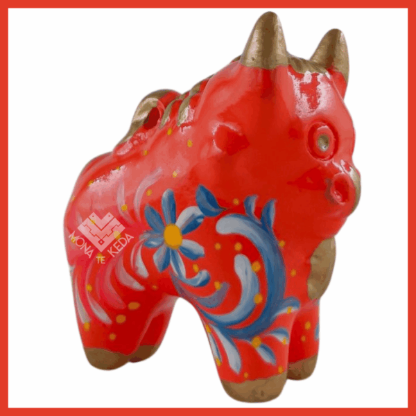 Torito de Pucará "color rojo" (Tamaño 1)