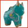 Torito de Pucará "color verde jade" (Tamaño 1)