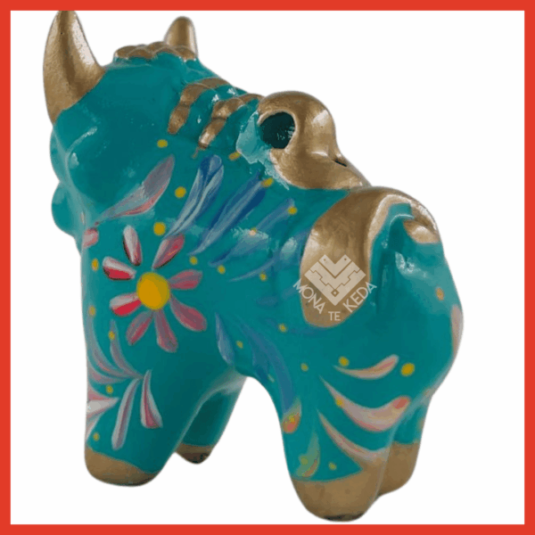 Torito de Pucará "color verde jade" (Tamaño 1)