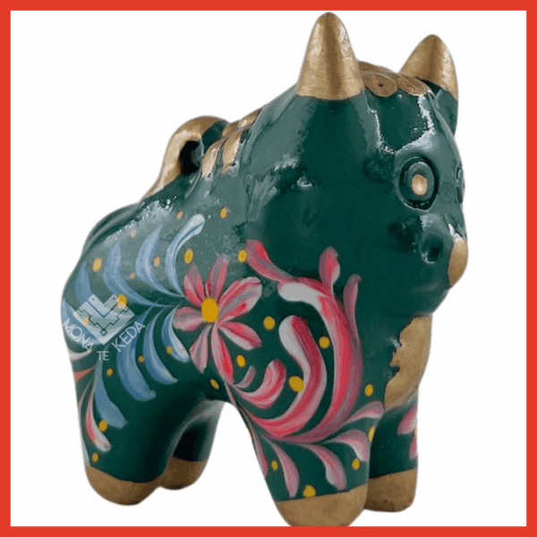 189-1.png Torito de Pucará "color verde oscuro" (Tamaño 1)