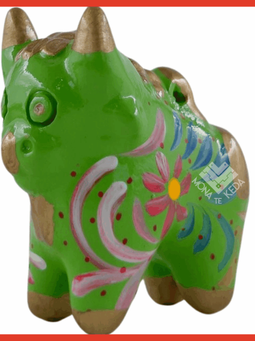 Torito de Pucará "color verde" (Tamaño 1)