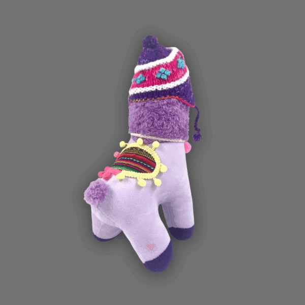 Peluche de llamita morado
