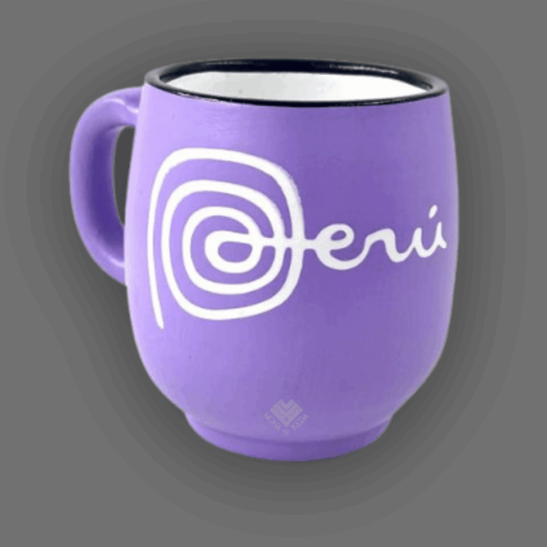 taza de Perú color lila