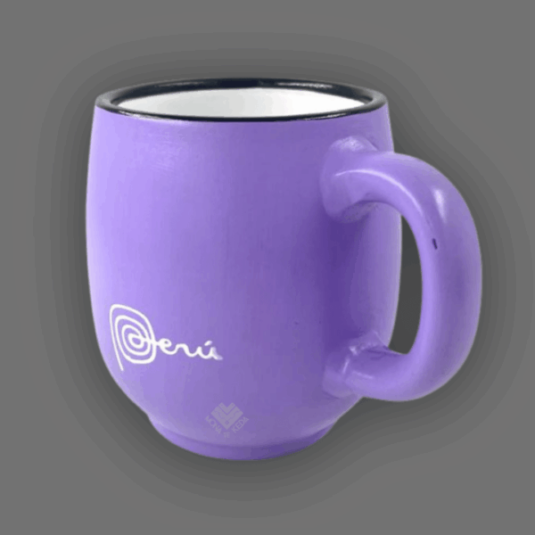 taza de Perú color lila