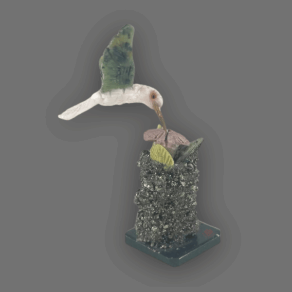 colibrí de piedra semipreciosa