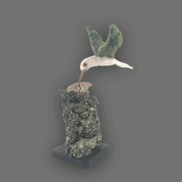 colibrí de piedra semipreciosa