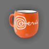 taza de Perú color naranja