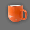 taza de Perú color naranja