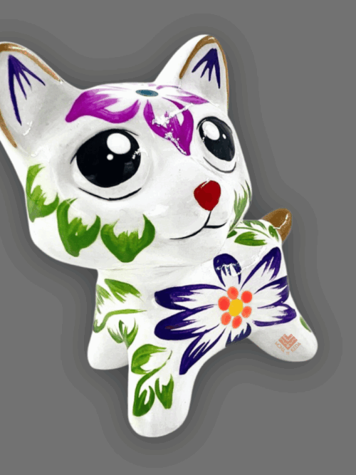 27-5.png gatito de cerámica blanco