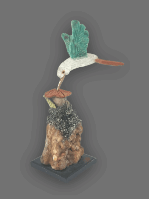 colibrí de piedra semipreciosa