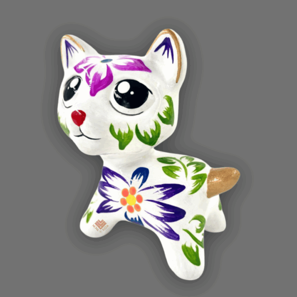 28.png gatito de cerámica blanco