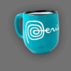 taza de Perú color celeste