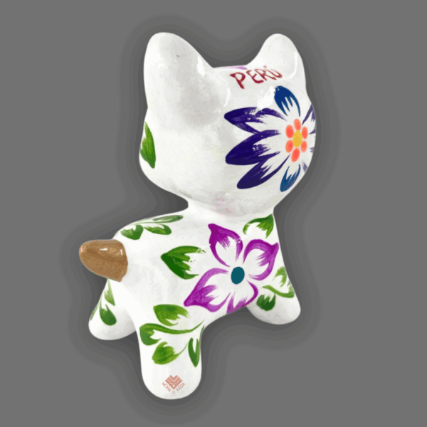 29.png gatito de cerámica blanco