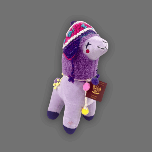 Peluche de llamita morado