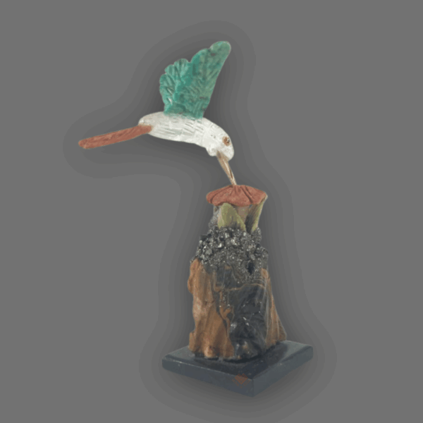 colibrí de piedra semipreciosa