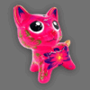 32-5.png gatito de cerámica fucsia