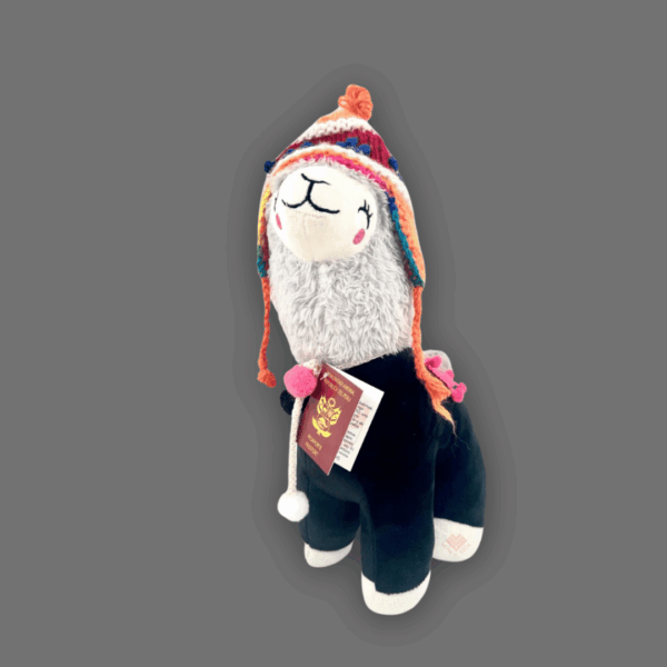 Peluche de llamita negro