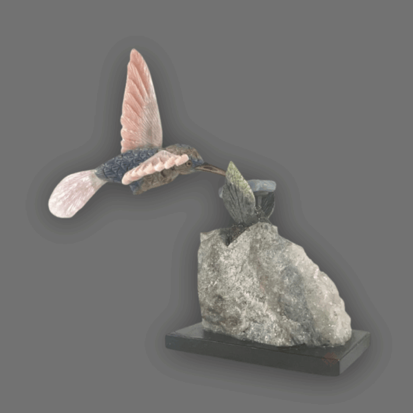 colibrí de piedra semipreciosa