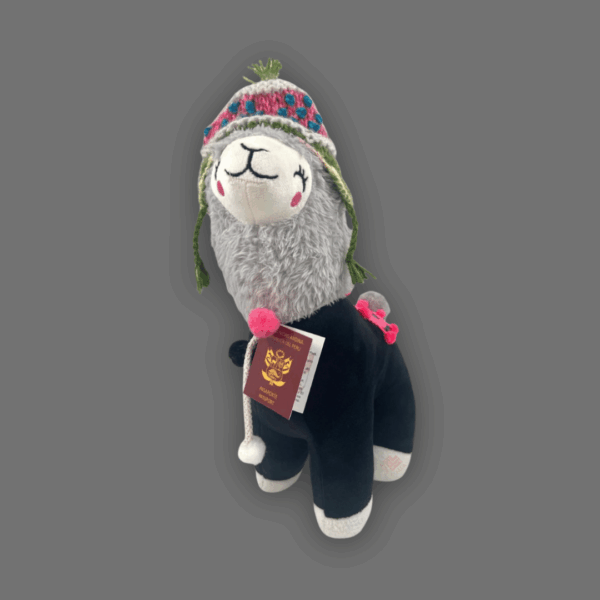 Peluche de llamita negro