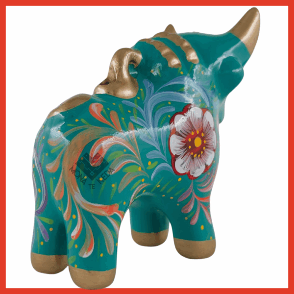 4-1.png Torito de Pucará "Turquesa Andino" (Tamaño 3)