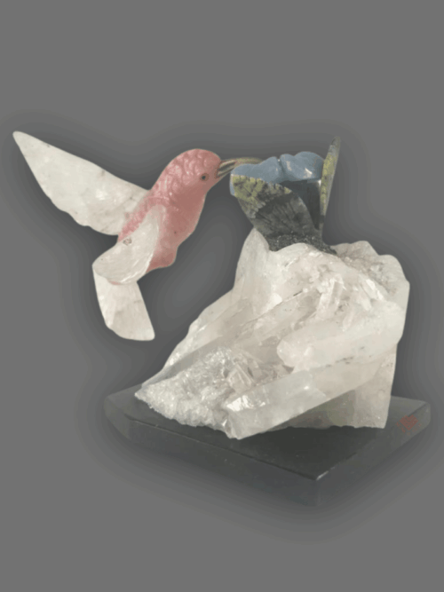 colibrí de piedra semipreciosa