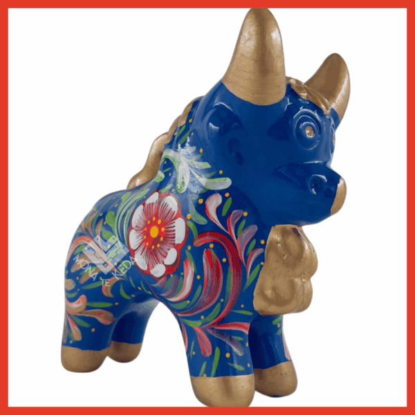 Torito de Pucará "Cielo Andino"(Tamaño.3)