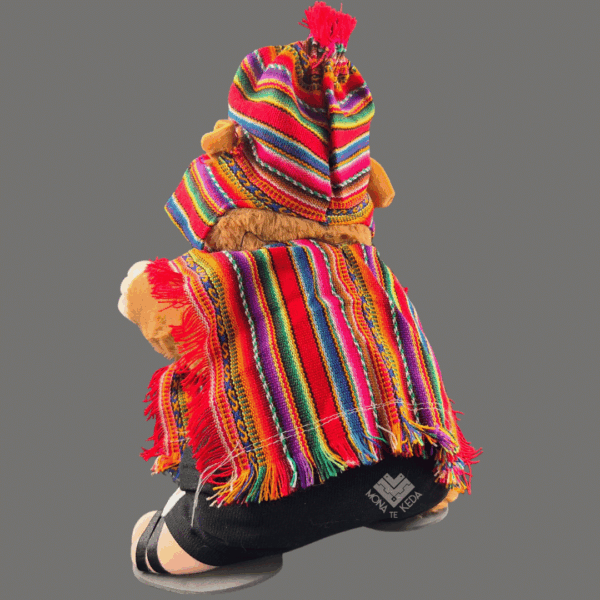 Cuy Peluche Andino – con Poncho Tradicional y Chullo de Colores
