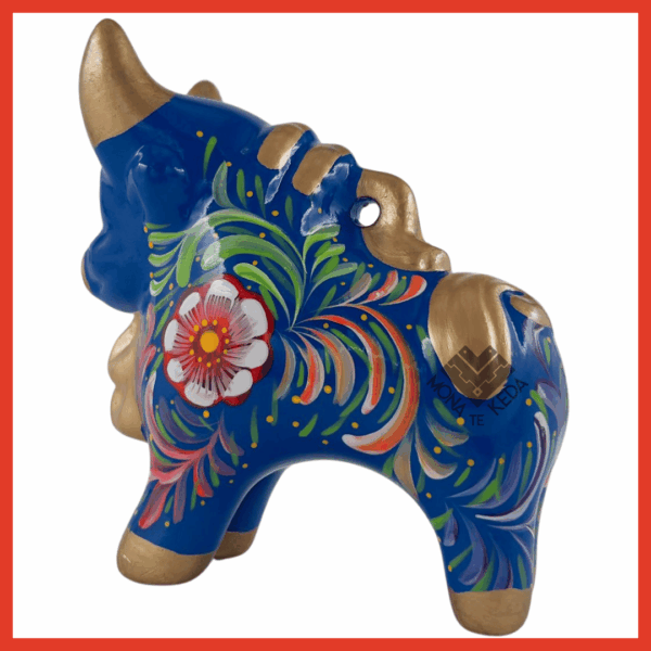 Torito de Pucará "Cielo Andino"(Tamaño.3)