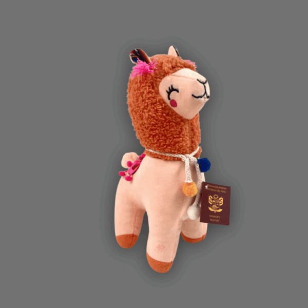 Peluche de llamita beige