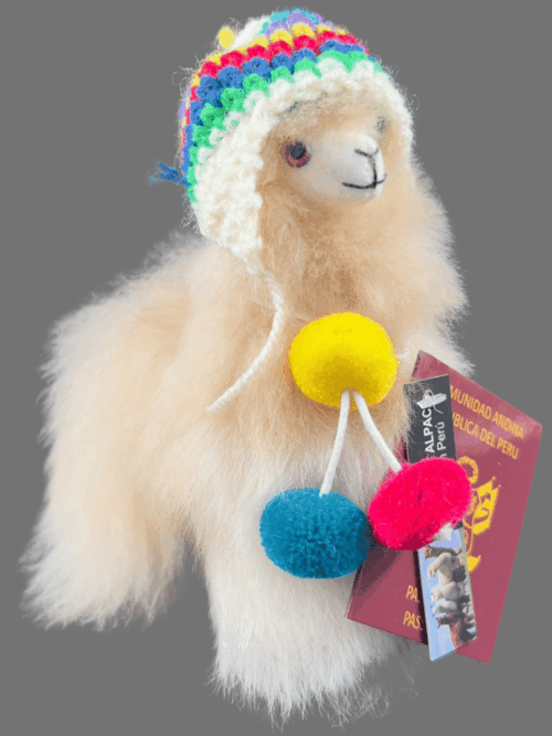Llama Andina con chullo Tejido (Tamaño 1)
