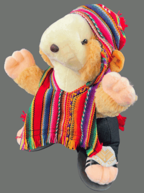 Cuy Peluche Andino – con Poncho y Chullo peruanaso