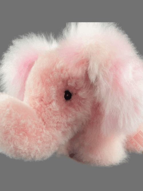 Elefante de color rosa Suavidad y ternura
