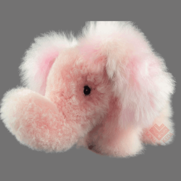 Elefante de color rosa Suavidad y ternura