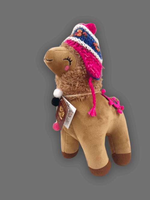 Peluche de llamita marrón