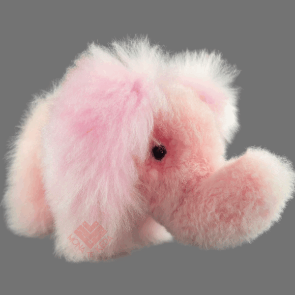 Elefante de color rosa Suavidad y ternura