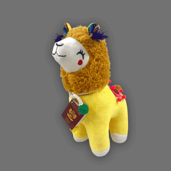 Peluche de llamita amarillo